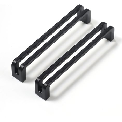 Lot de 6 Poignée Meuble Noire 96 mm Poignee de Meuble Cuisine Poignee Placard Poignée Tiroir (1/5)