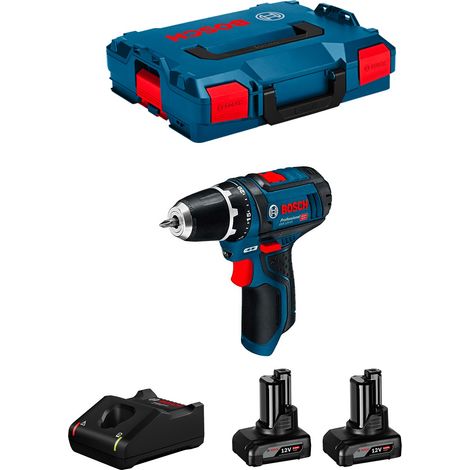 Bohrschrauber BOSCH GSR 12V-15 (2 x 6,0 Ah + GAL12V-40 + L-Boxx 102) (1/5)
