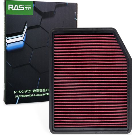 Car modification flatbed air filter 2480 air filter 5027 high flow filter - 33-5083 (Cadillac Escalade) red (1/4)