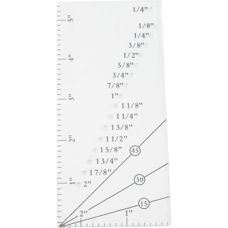 Regola magnetico trasparente per i margini di cucitura, zecche chiaro, robusto e durevole, regola di macchina da cucire portatile ad alta precisione. (1/5)