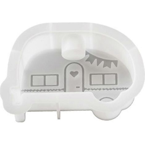Set mit 2 autoförmigen Harzformen für Duftkerzen, Duftkerzenbasis, Silikonform für Wohndekoration (1/5)