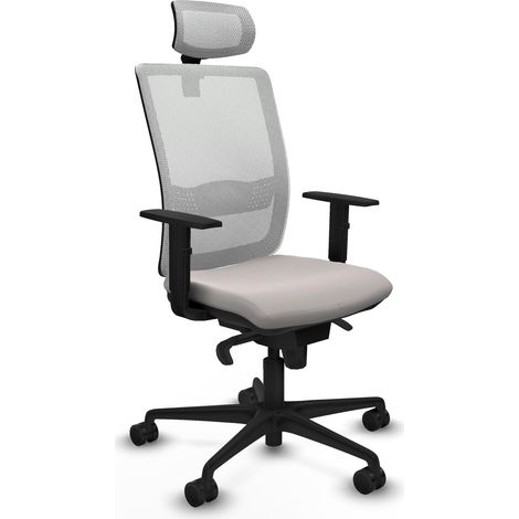 Chaise de bureau piqueras y crespo Haches blanc simili cuir (1/2)