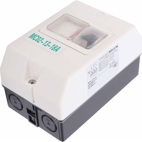 Interrupteur de protection moteur, disjoncteur de surcharge, isolateur étanche 220 V/380 V (1/5)