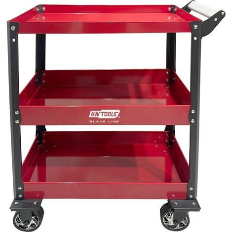 CARRELLO PER OFFICINA IN METALLO AWTOOLS 3 LIVELLI 100 KG