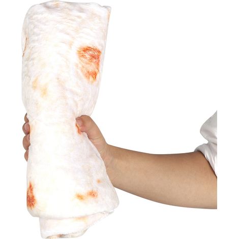 Burrito-Tortilla-Muster-Decke, Flanell, weich und bequem, 127 cm (1/5)