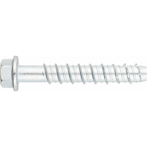 Vis a béton Tête hexagonale - Recouvrement zingué - Homologué ETE Option 1 Ø12 x 100 - Boite de 25