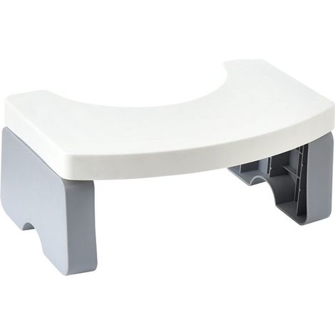 Accueil toilette portable pliable repose-pieds épaisse enfant enceinte assis et assis repose-pieds coussin salle de bain enfant repose-pieds（blanche） (1/5)