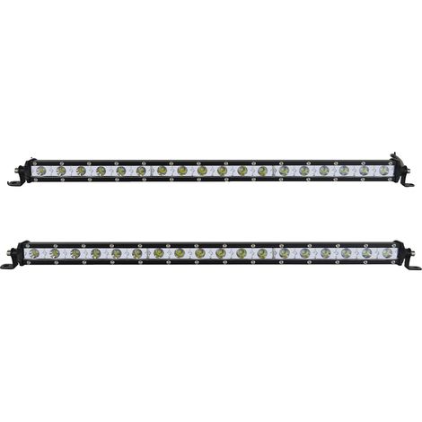Barre lumineuse, boîtier en aluminium durable, compatibilité polyvalente, 20in Spot 2pcs (1/2)