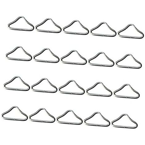 Dreieckige Schlaufen für Trampolin-Ersatzringe, Outdoor-Netz, robustes Zubehör und Reparatur, Silber - (1/5)