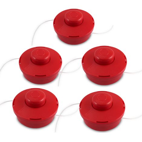 5x Stück Doppel Fadenkopf M10 Freischneider für bituxx Rasentrimmer Motorsense