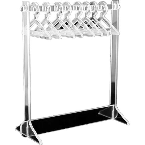 Earring Organizer Stand Compact Clear Acrylic Jewelry Hanging Display Rack for Necklace Stud Earrings Type 2