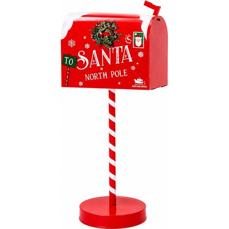 Ad Trend Decorazione Cassetta Postale Metallo Ass. 22,5 x 15,5 x h. cm. 53 Rosso o Verde 1 Pz (1/5)