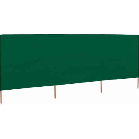Paravent Cloison de séparation 3 panneaux, Pour Jardin, Balcon, Terrasse Tissu 400 x 80 cm Vert OIB8765E (1/5)