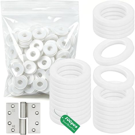 Rondelle Plate Caoutchouc Plastique Entretoise Nylon Plat Rondelles (1/5)