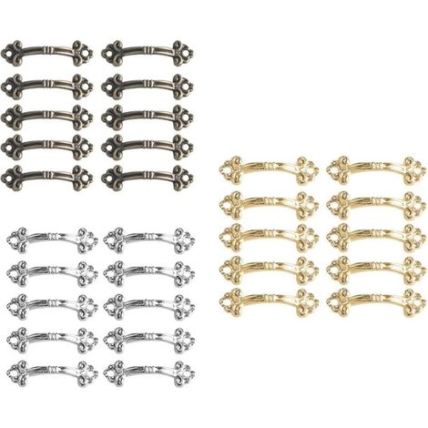 petites boîtes à bijoux avec poignée pour tiroirs anciens