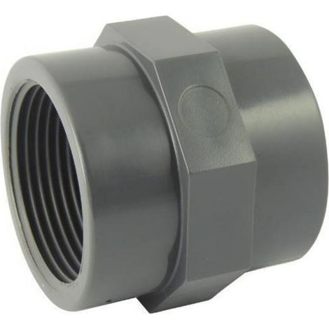3" PVC-Schraubmuffe (Innengewinde/Innengewinde) (1/2)