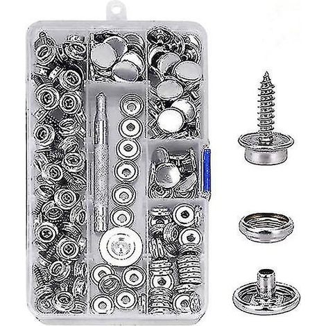Kit de 152 pièces pour housse de bateau en toile de qualité marine avec fermeture à pression (1/4)
