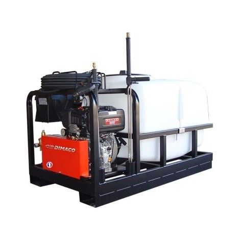 Nettoyeur haute pression thermique 900 l/h 210 bar – Moteur Diesel YANMAR 10 CV – Démarrage électrique – Pour chantiers humides – Dimaco (1/2)