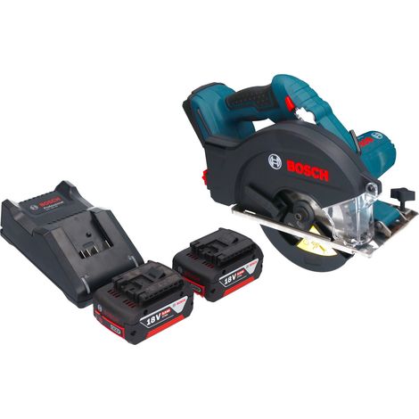 Bosch GKM 18V-50 Professional Scie circulaire portative sans fil pour le métal 18 V 136 mm Brushless + 2x batterie 5,0 Ah + chargeur