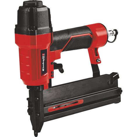 Einhell Druckluft-Tacker TC-PN 50 (2in1-Kombigerät Tacker & Nagler, Sicherheitsnase, inkl. 1.500 Klammern & 2.000 Nägeln, Ölfläschchen (ohne Öl), Stecknippel, Transportkoffer) (1/5)