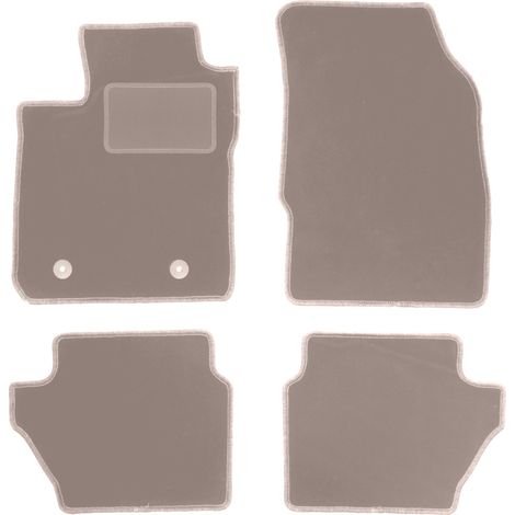 Tapis en velours beige pour : Ford Ka+ à hayon (2014-) (1/5)