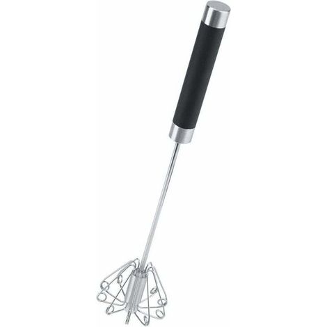 Drehbarer Schneebesen – langlebiger, rostfreier manueller Dreh-Schneebesen aus Edelstahl (1/4)