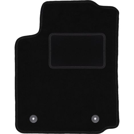 Alfombrilla de conductor negra para Citroën C2 hatchback (2003-2009)