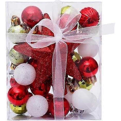 Lot de 30 boules de Noël décoratives pour sapin, anniversaire et fêtes - NMAOV (1/5)