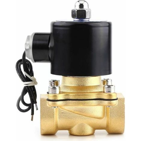 royaluxe - DC24V 3/4 DN20 Normalement Fermé Électrique Électrovanne pour Leau Gaz Huile—— (1/5)