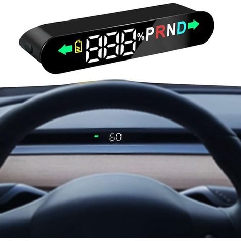Affichage tête haute (HUD) pour véhicules, compteur de vitesse numérique électronique, pour Tesla Model Y 2023-2024 (1/5)