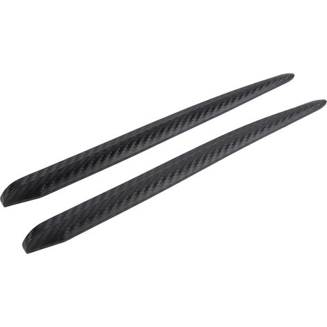 2 kratzfeste Frontstoßstangenschutzleisten, gummierte Eckenschutzleisten in Carbon-Optik, universell für Autos (1/5)