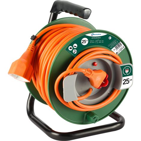 Electraline 49232 Avvolgicavo , prot. te., 25mt., sezione cavo 3G1,5 mm  EXVIG35420-15
