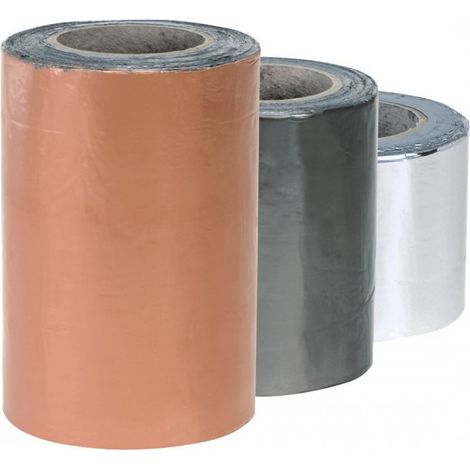 Nastro adesivo a freddo in alluminio butilico - 10m - colore piombo L200mm
