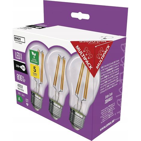 Ampolla emos a60 LED 3 8W 806 lúmenes 230 voltios (1/3)