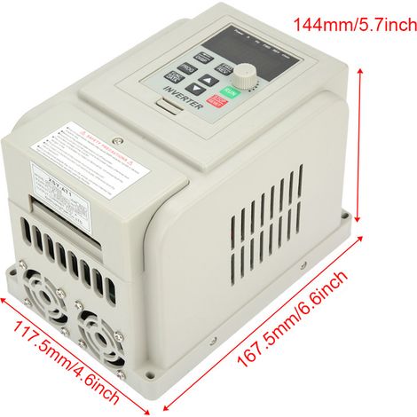 Variateur de fréquence monophasé 220 V CA pour moteur triphasé 2,2 kW (1/5)