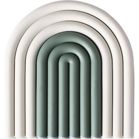 Lot de 4 dessous-de-plat épais antidérapants pour bols assiettes cuisine restaurant gris vert (1/3)