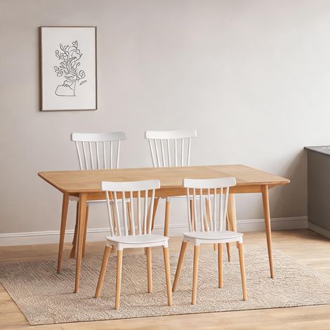Chaise de salle à manger en pP Madera de Haya 48 x 52,5 x 83 cm (1/5)