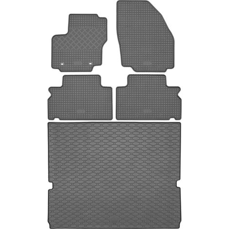 Ford S-Max I Minivan (05.2006–08.2015) – Set: Gummifußmatten + Kofferraummatte