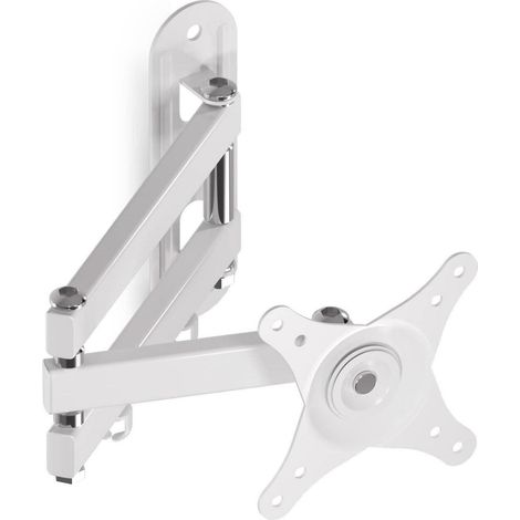 TV Halterung Schwenkbar 15 32 Zoll VESA 13kg Weiß Medium Weiß (1/5)