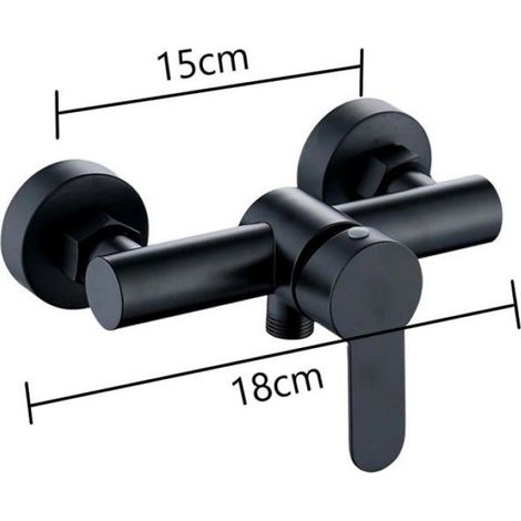 Robinet de douche en acier inoxydable - - Mitigeur eau chaude et froide - Acier inoxydable 304 - Poignée élargie (1/5)