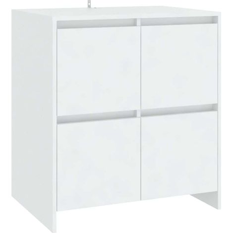 Sideboard/Anrichte/Buffet Weiß 70x41x75 cm Holzwerkstoff LXWW534980 (1/5)