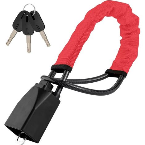 Cadenas de sécurité, 70 cm, en acier, antivol, pour installation à domicile et usage quotidien.-AquaForge (1/5)
