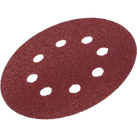125-mm-Polierscheiben, rote Schleifscheiben, 8-Loch-Schleifpapier (Körnung 60) (1/5)