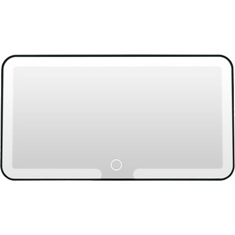 Panel Solar Para Coche - Espejo De Maquillaje Hd Con Luces Led - Montaje En Visera Sin Perforación - Alimentación 12 V - 1 Unidad (1/5)