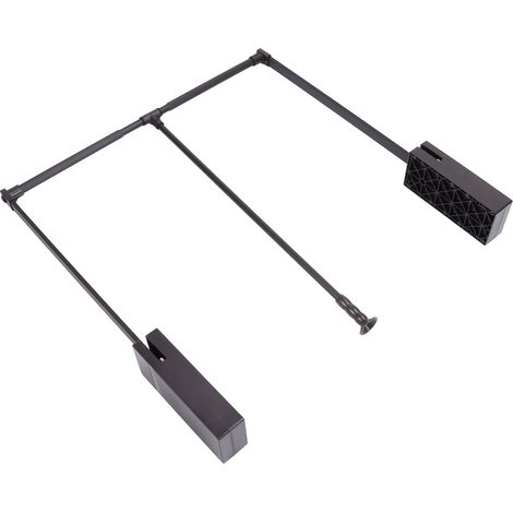 Poteau d'armoire rétractable pliable, tringle à vêtements escamotable, organisateur de garde-robe avec système de levage, pour dressing et penderie. (1/5)