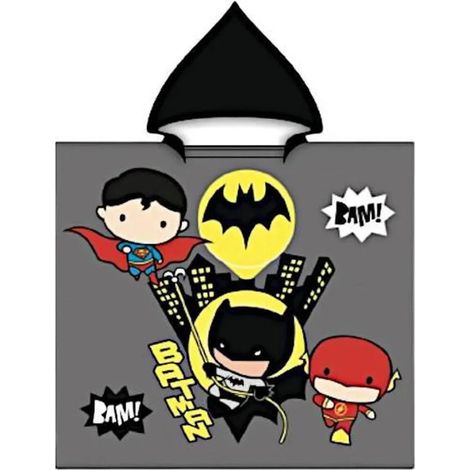 Poncho avec capuche Batman et autres personnages