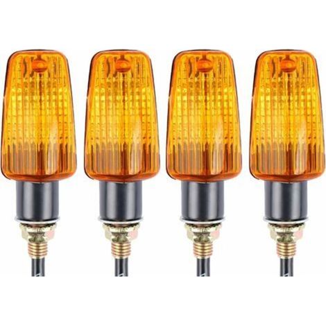 4pcs Indicateurs de Moto Clignotants 12V Étanche Universel pour Moto Scooter Quad Cruiser Off Road (1/5)