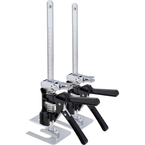 Mophorn Arbeitssparender Armwagenheber 2 Stück, 200 kg Tragkraft, Hebehöhe bis 235 mm, Handhebewerkzeug mit magnetischer Wasserwaage, 2 Einstellmodi, geeignet für Türen, Fenster