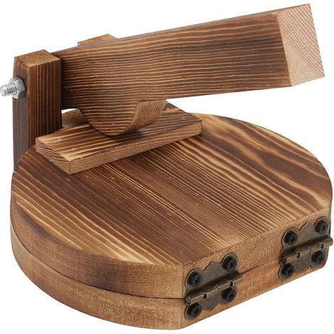 1 presse-raviolis en bois, outil pour la cuisine et la maison-16.50X15.00X6.50CM (1/4)