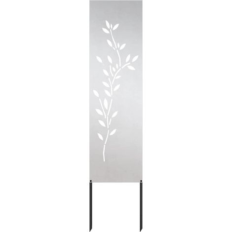 Écran de confidentialité de jardin Floral Argenté 32 x 140 cm